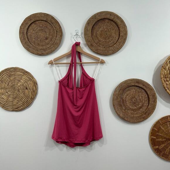Vintage Y2K 2000s Wet Seal Pink Halter Tank Top Small - Picture 2 of 7